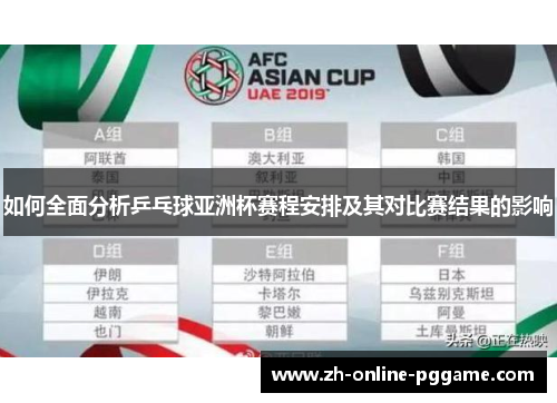 如何全面分析乒乓球亚洲杯赛程安排及其对比赛结果的影响